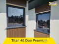 okna z zamontowaną folią przeciwsłoneczną Titan 40 Duo Premium