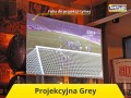 projekcja tylnia projektora na folii Grey