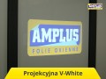 ekran projekcyjny zrobiony za pomocą folii V-White