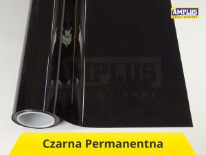 Folia okienna zaciemniająca Czarna permanentna