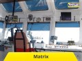 mostek kapitański z roletami z matrix