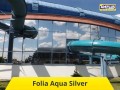 fragment aquaparku pokazujący szyby zabezpieczone folią przeciwsłoneczną Aqua SIlver Lite Solar