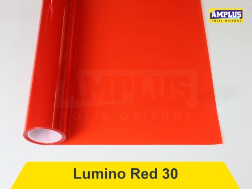 lumino red 30 folia transparentna czerwona folie kolorowe przezroczyste