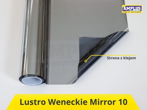 Folia lustro weneckie (lustrzana) zewnętrzne Mirror 10 TOTALNE - Lite Solar