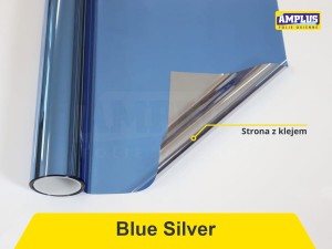 Folia przeciwsłoneczna zewnętrzna Blue Silver - Lite Solar