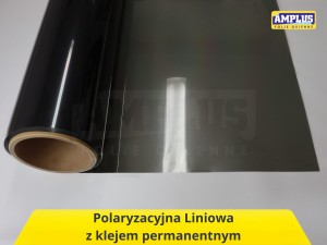 Folia Polaryzacyjna Liniowa Samoprzylepna (klej permanentny)