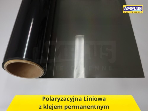 folia polaryzacyjna z klejem pernamentnym (polaryzator liniowy)