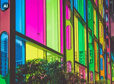 szyba bezpieczna kolorowa dzięki folii lumino