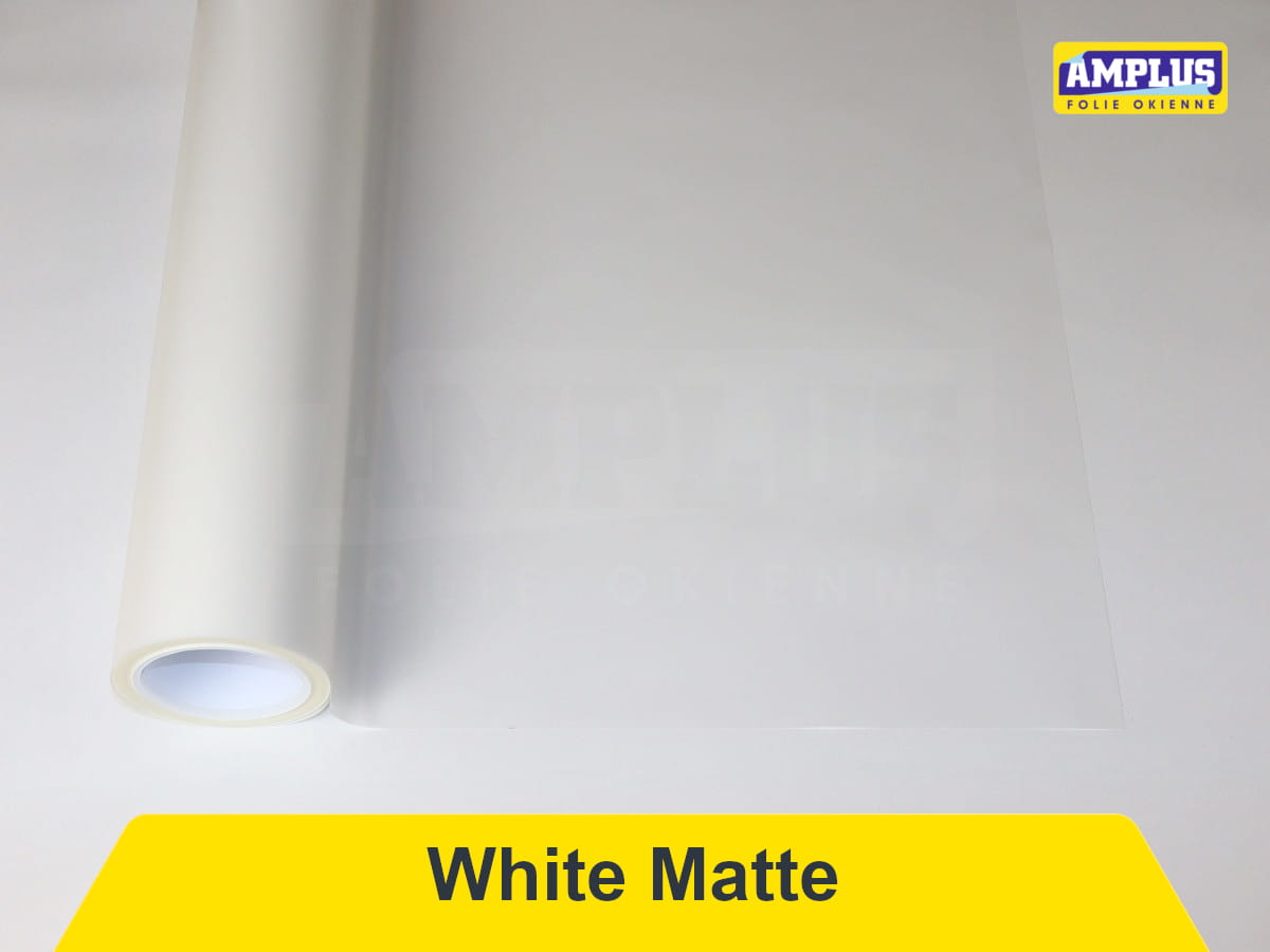 Folia matowa mleczna White Matte w rolce – prywatność i rozproszenie światła