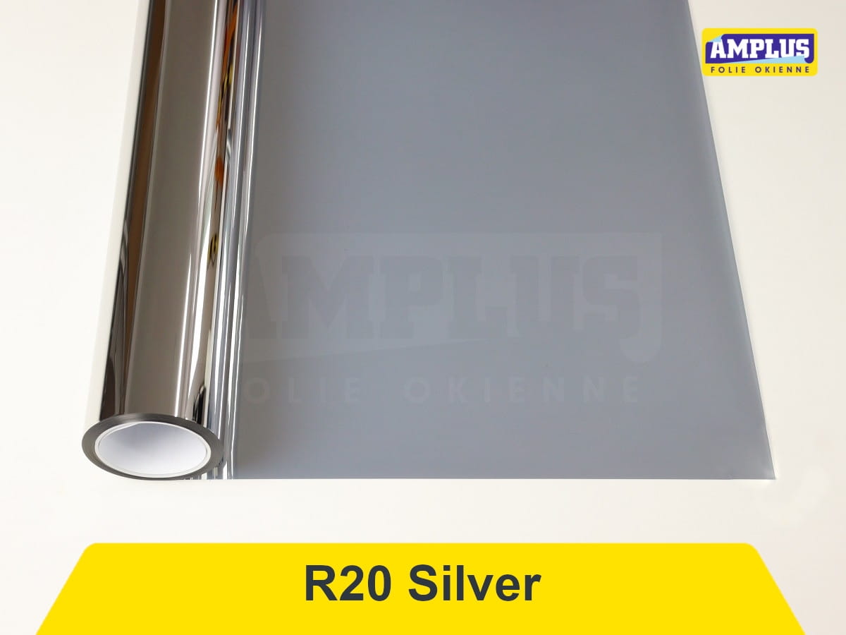 Folia przeciwsłoneczna wewnętrzna R20 Silver – redukcja ciepła i odblasków