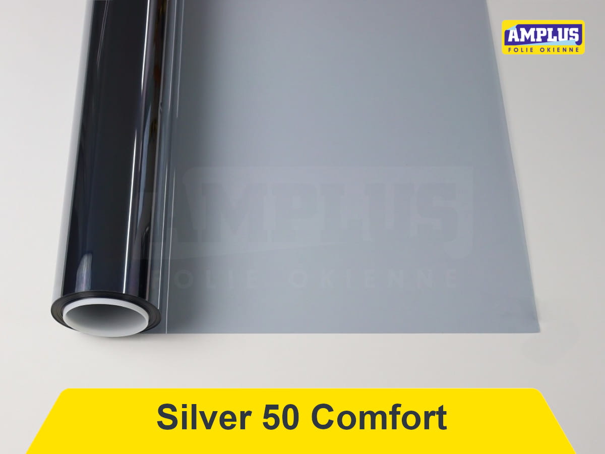 Folia przeciwsłoneczna Silver 50 Comfort na standardowe okna pionowe