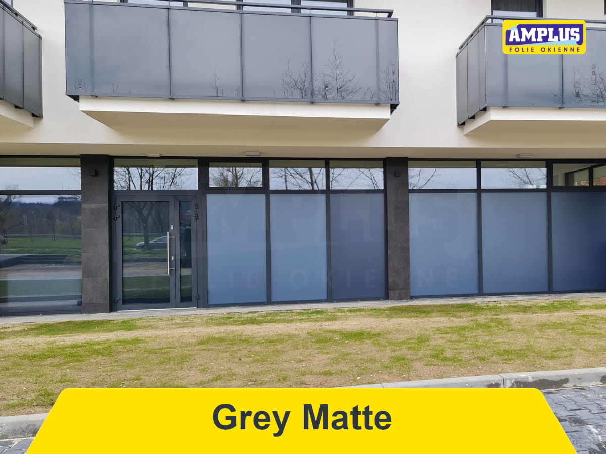 Folia okienna szara matowa - Realizacja u klienta