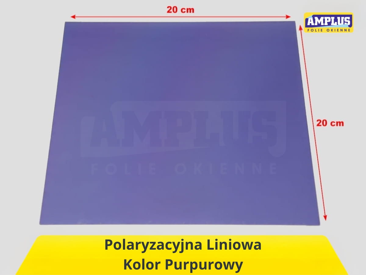 folia polaryzacyjna liniowa purpurowa