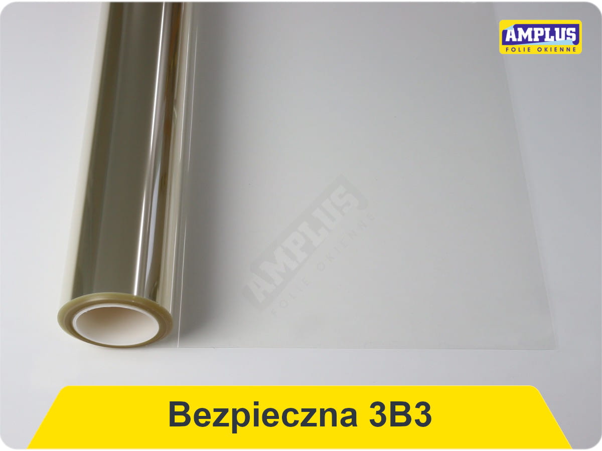Folia okienna HACCP bezpieczna ochronna wewnętrzna klasy 3B3