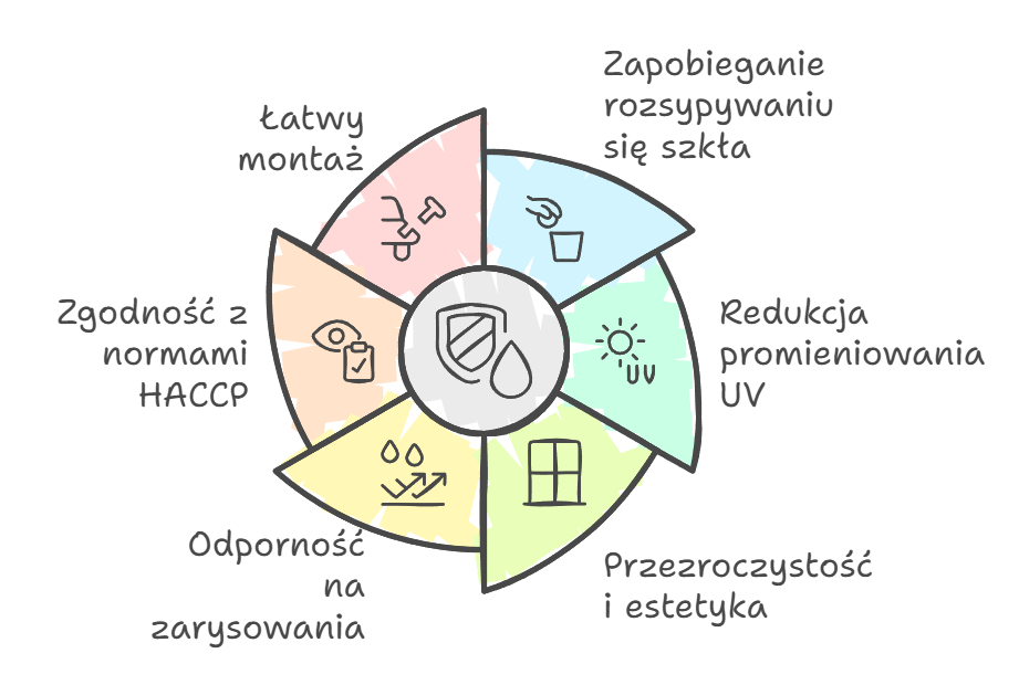 Zalety folii bezpiecznych HACCP